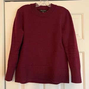 Banana Republic Womens Sweater Crew Neck Pullover Long Sleeve Maroon XS